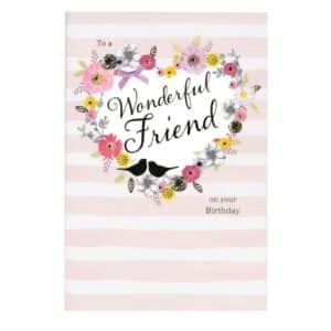 Greeting Card - For a Wonderful Friend Birthday