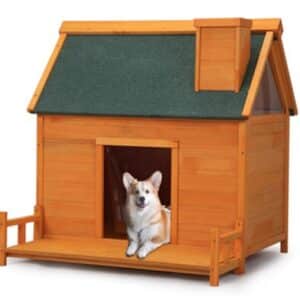 Dog House with Deck 98x88xH89cm