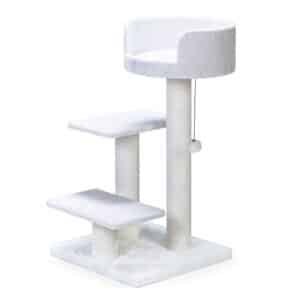 Beeztees Serpa Figo Cat Scratching Post White