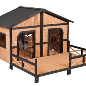 Dog House with Deck 150x162xH100cm
