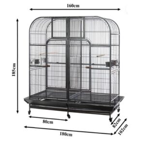Bird Aviary Dual Cage 180x102.5xH188cm