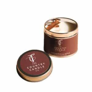 Cinnamon & Apple Tin Candle