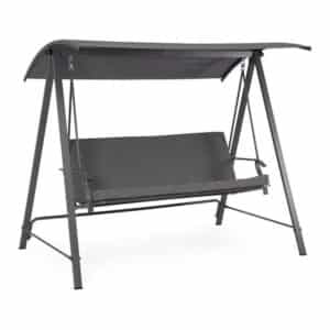 Teseo Dark Grey Swing 3-Person With Cushions