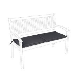 Charcoal Olefin Cushion For Bench 2-Seats