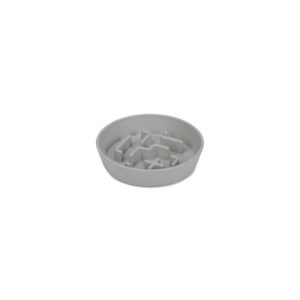 Beeztees Plastic Slow-Feed Bowl Nom Grey 18cm