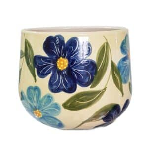Maceta Tulipan Velvet Azul