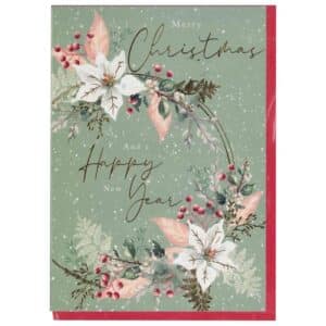 Greeting Card - Christmas Wishes - Wreath