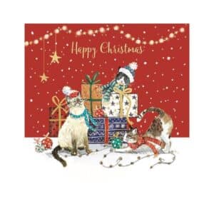 Greeting Card - Happy Christmas - Cats